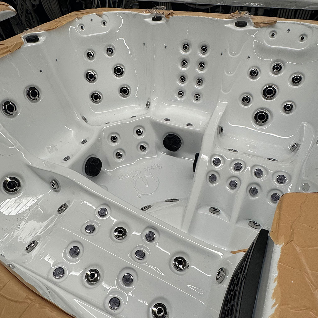 Acrylic hot tubs—a common fixture in the home